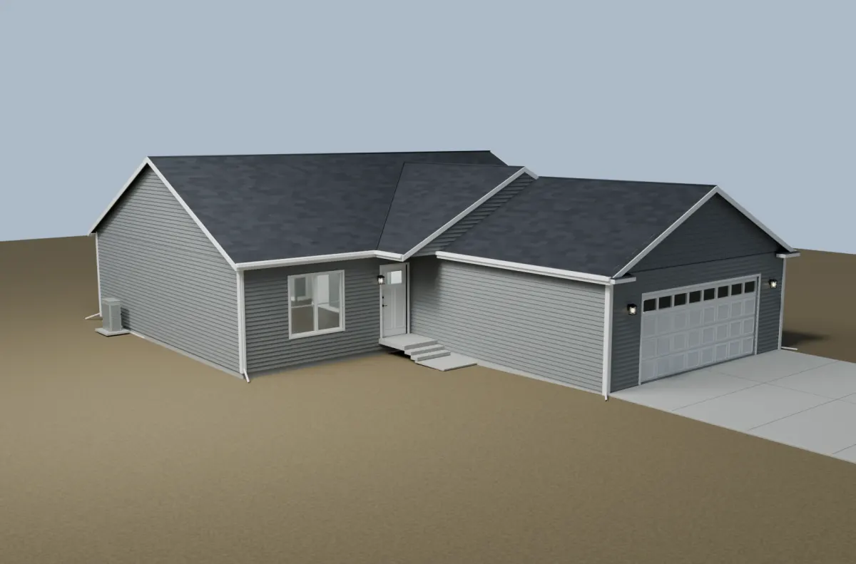 Exterior Blender reference render